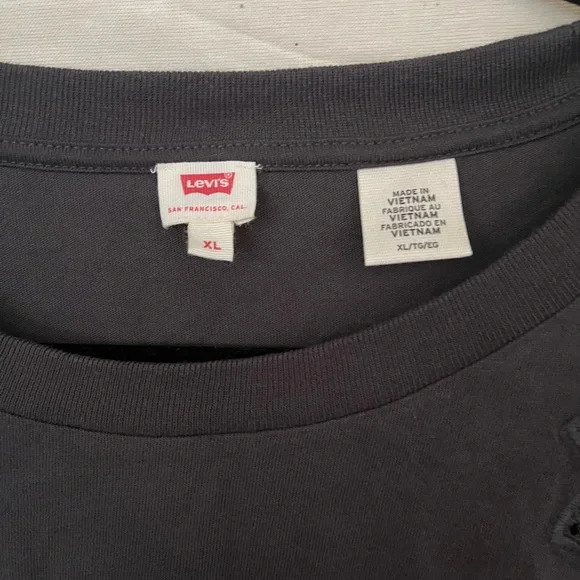 Levi’s Palm Tree Cutout T-shirt - Gray - Size XL - Picture 6 of 10